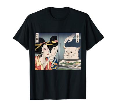 Lady Yelling At Cat Meme T-shirt