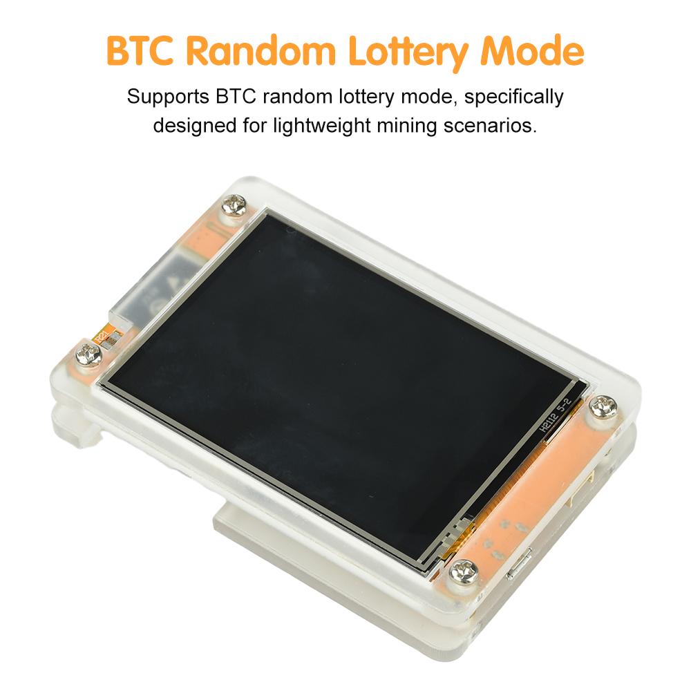 NerdMiner V2 Hashrate, Display Inteligente, Solo de Cripto, Loteria, Nerd Miner, Minerador de Bitcoin ESP32-2432S028, 355KH/s, Micro USB de 2,8 polegadas