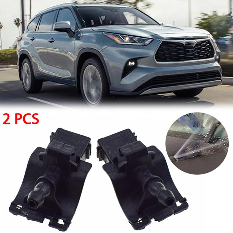 2pcs Windshield Washer Nozzle For Toyota Tacoma 2016- RAV4 -2024 LEXUS IS350 ES350 LX600 GS350 RC200T 8538130220