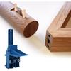Wood Doweling Hole Drill Guide, 6 8 10 mm Dowel Jig Kit Handheld Self Centering Pocket Straight Hole Puncher Saw Tools Set Metal Sleeve Pins Bit for