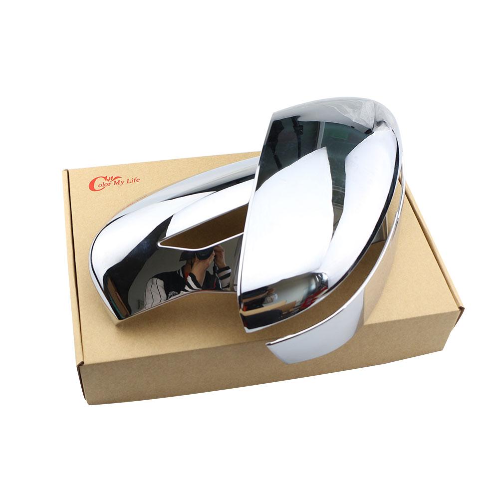 Color My Life ABS Chrome Rearview Mirror Cover Rear View Mirror Strips for Nissan Qashqai J11 for Murano 2015-