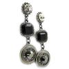 NOA [G8297] - Gray 'Sissi' Designer Earrings