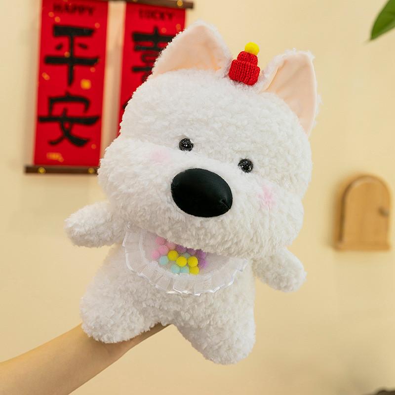 Highland Bowknot West White Terrier Plush Toy Cartoon Animal Child Scene Doll