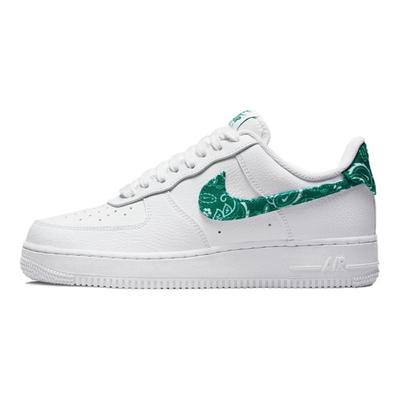 Tênis Feminino Air Force 1 Low '07 Essential Branco Verde Paisley DH4406-102