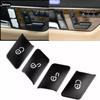 Black Silver Color Car Door Lock Switch Button Cover Trim Brand New Condition Factory Specifications High Reliability