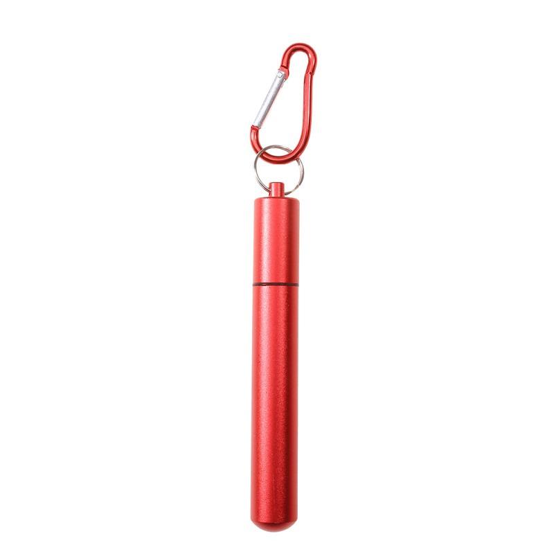 Reusable Telescopic Straw Stainless Steel Metal Straw With Cleaning Brush Portable Drinking Straw Set For Travel With Case