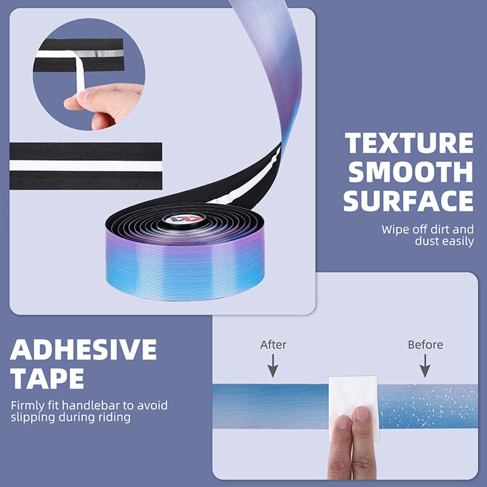 Cycling Handlebar Tape AntiSlip Sweat Absorption Bicycle HandleBar Tape Brushed Texture Lightweight
