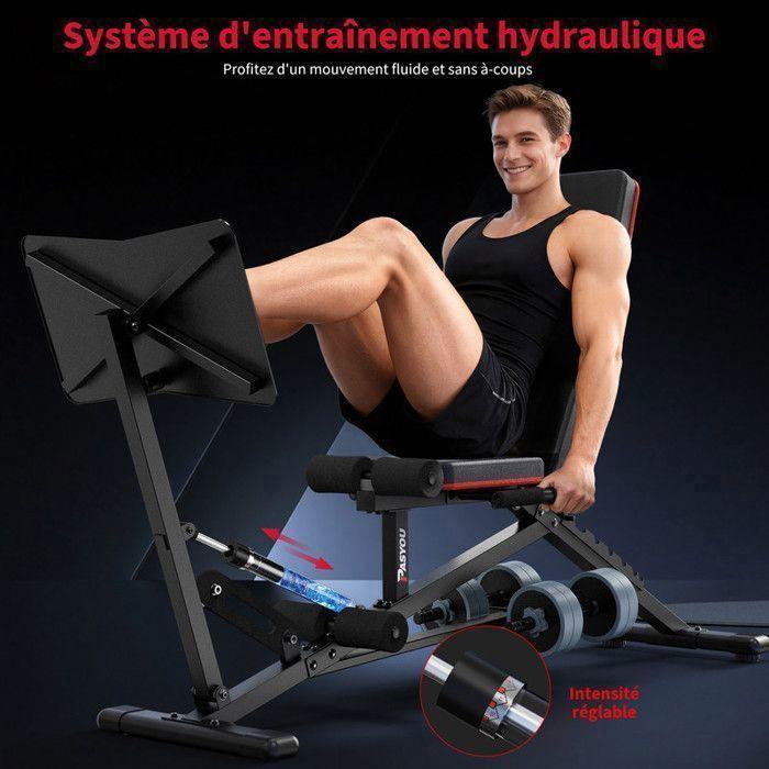 PASYOU Heavy Leg Press, Backrest Adjustable To 9 Positions
