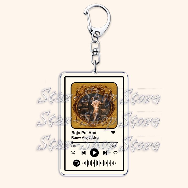 

Cosa Nuestra Music Keychains for Women Accessories Bag Qué Pasaría Khé Tú Con Él Se Fue Playlist Code Keying Jewelry Fans Gift