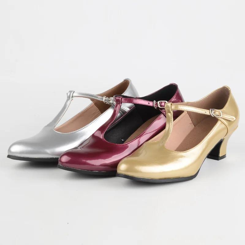 Ladies High Heels Pumps Women Latin Dance Shoes 4CM Low Heels Female Wedding Party Shoes Female