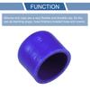 X AUTOHAUX 1pcs Length 30mm Inner Diameter 40mm/1.57" Blue Car Silicone Rubber Hose End