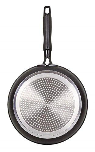 Pearl Metal Frying Pan, Black, 22cm, Teflon Select Coating, Induction Compatible, Marble Fan, HB-3882