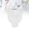 Wolf Head Shape Pendant Carved Animal Statue Decoration for Men Women Jewelry Making Holiday Present