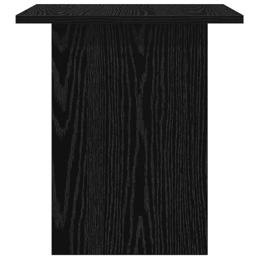 Nightstand Set of 2 Black Oak Effect 41 X 40 X 45 Cm