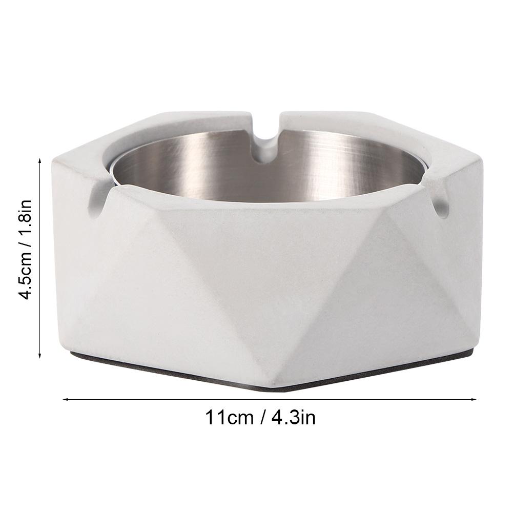 Nordic   Geometric Cement Ashtray Cigarette Ashes Tray Holder for Home Living Room