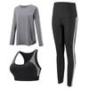 Women's Plus Size Quick-Dry Yoga & Fitness Set - Autumn/Winter Long Sleeve, Loose Fit