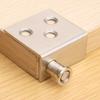 1/10set Stainless Steel Concealed Hinges Invisible Cabinet Door Pivot Corner Codes Adjustable Rustproof Heavy Duty Brackets