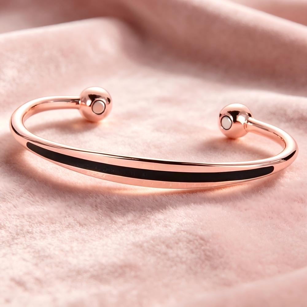 Trendy Adjustable Rose Gold Magnetic Bracelet
