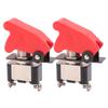 New KN3A-101 Toggle Rocker Switch LED Switch with Protective Cover Car Auto Cover LED Light Toggle Switch Control on/Off RED