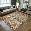 Bohemian Tribal Paski Prostokątny Dywan Geometryczny Wzór Kilim Dekoracja Domu Mata Nieślizgający Dywanik Podłogowy Dywanik do Salonu Zmywalny