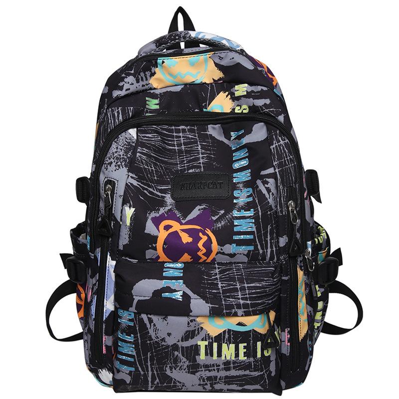 Schoolbag Girl Print Elementary School Student Junior High School Student High School Student Backpack College Student Backpack