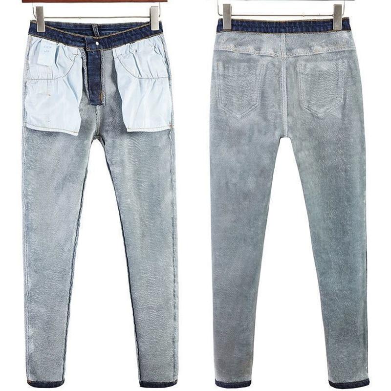Frauen Winter Warme Leggings Super Elastische Plus Dicke Samt Feste Hosen All-Match-Stil Hohe Taille Schlank Push-Up mode Hosen