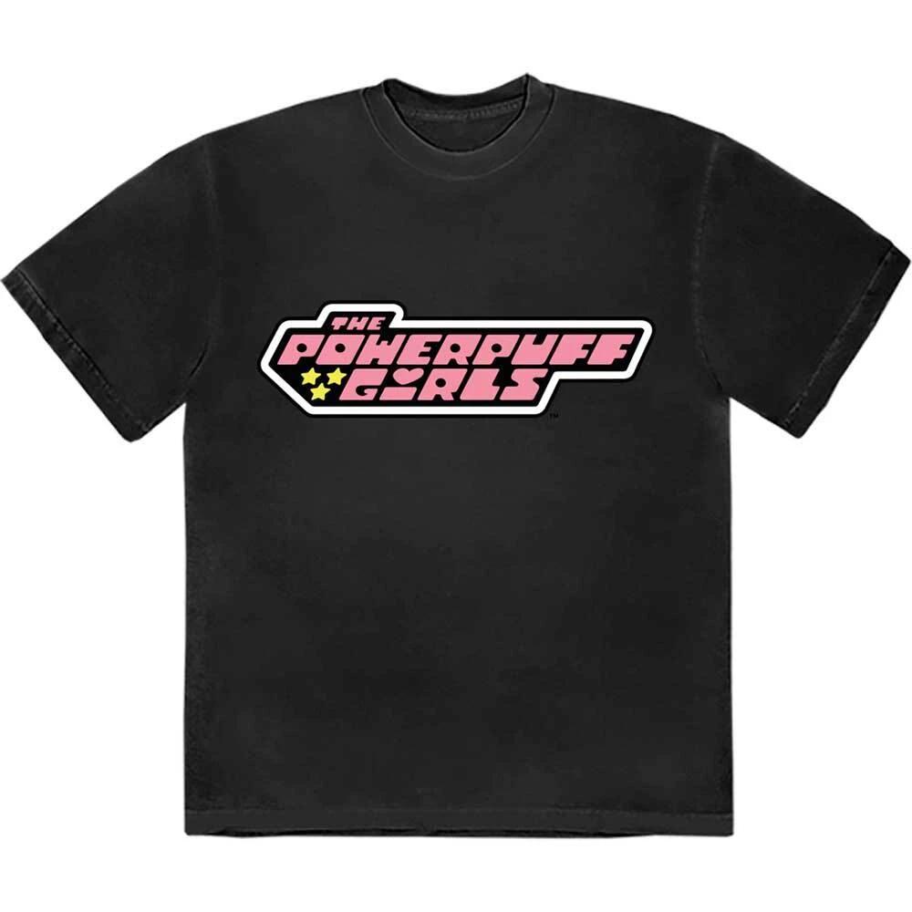 Cartoon Network Power Puff Girls Logo T-Shirt Black New XXXL