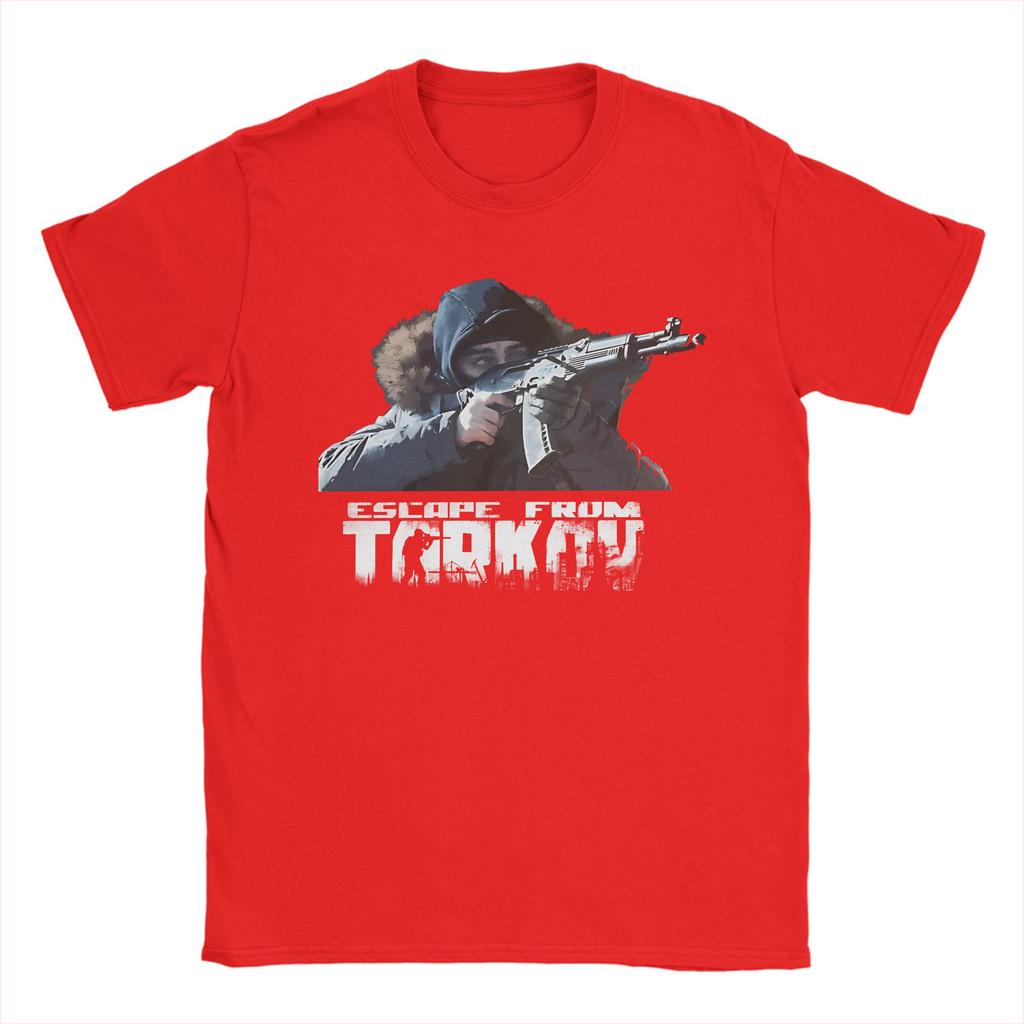 Escape From Tarkov T Shirt Summer  Harajuku T-Shirts Couple Cotton O-Neck Plus Size Top Tees Short-Sleeved Funny Tops