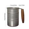 Stainless Steel Vintage Wine Mug Industrial Style Coffee Cup Durable Camping Cup  Camping
