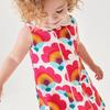 Summer Red Flower Preppy Style Sundress