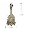 Vintage Elegant Lotus Bell Hand-cranked Copper Bell Temple Church Bell Old Man Bell Christmas Bell Hanging Home Decoration