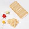 Bamboo toothpicks 400 pieces included claw double-sided use tip diameter 1.5mm length 65mm bamboo-made craft subtle scent ideal everyday (400) Made