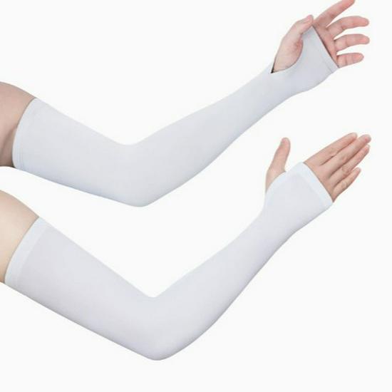 Men's Ice Silk Sun Protection Arm Sleeves for Summer
