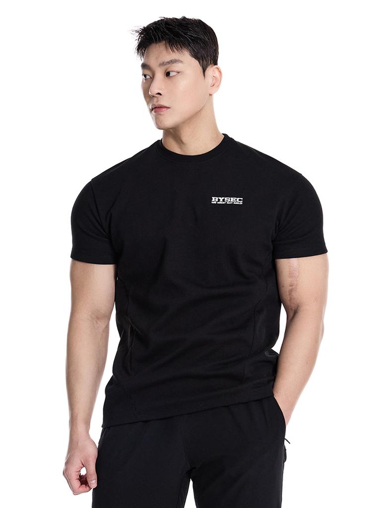 BYSEC Premium Double-Sided Heavy Muscler Muscle Fit Short Sleeve T-Shirt_2 Colors