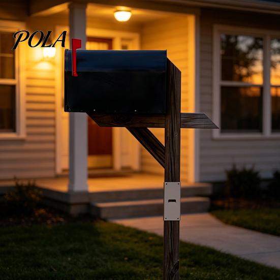 Heavy Duty Mailbox Bracket Post Extender Brackets, Fence Extension Stainless Steel Mender Tools for 4x4 Wooden Posts Slim Design