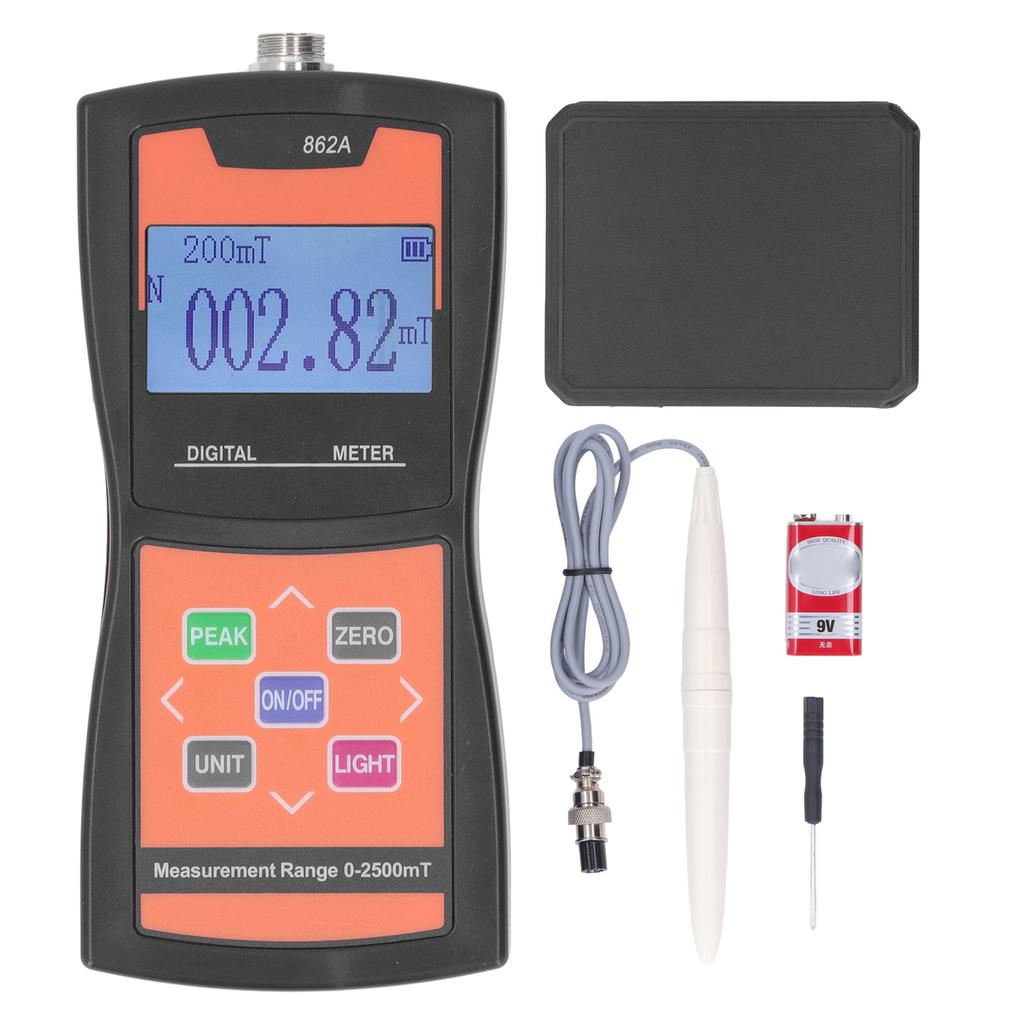Digital Handheld Gaussmeter Permanent Magnet Surface Magnetic Field Gauss Meter High Accuracy