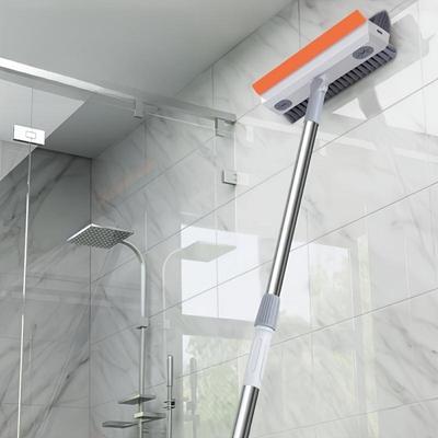 1 pz Spazzola Scrub Multisuperficie con Serbatoio Liquido Integrato - Pulitore Manuale Estensibile per Pavimenti e Pareti per Bagno, Cucina, Toilette, Soggiorno
