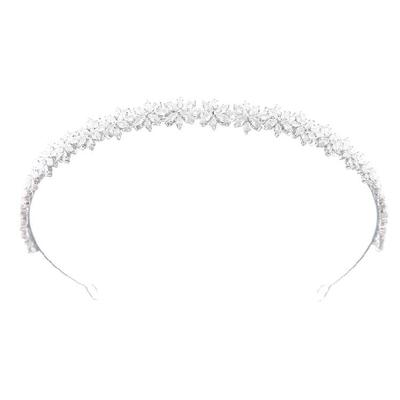 Modisches Geometrisches Kristall-Haaraccessoire Mit Bequemem Formdesign Zirkonia-Stirnband Passt Zu Allen Gesichtsformen