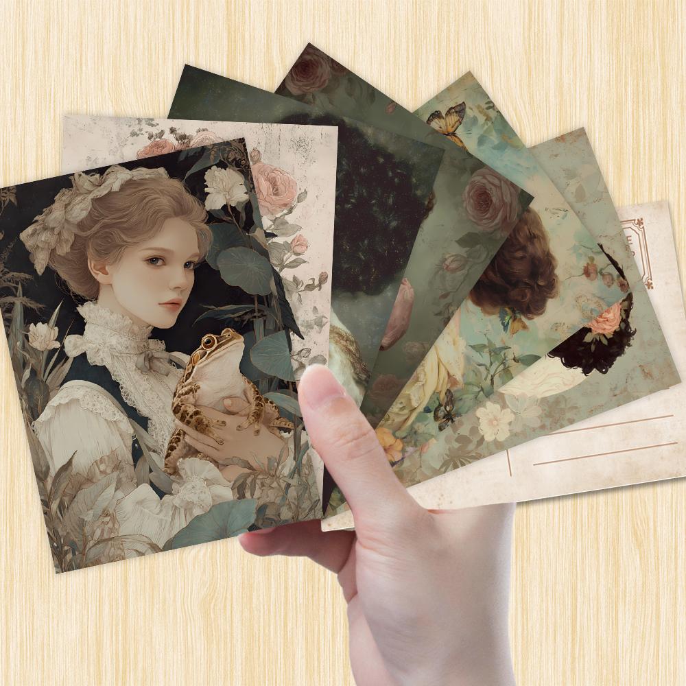 32 Stück, Froschkönig Postkarte, Märchen, Geburtstags-/Jubiläumsgeschenk, Sammlerstück, Geeignet zum Verschenken, Kann verschickt werden.