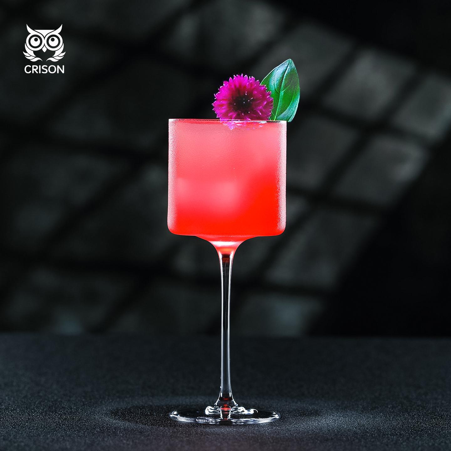 

Pre05 Crison Japanese Style Minimalist Cocktail Glass Martini Glass Champagne Glass Home Ice Cream Glass Crystal Glass Material 220ml