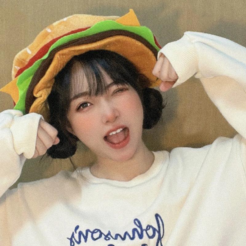 Fashionable Cute Versatile Funny Burger Hat Party Casual Personalized Hat