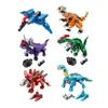 553 sztuk/zestaw 6 w 1 Dinozaur Robot Klocki Cegła DIY Model dinozaura Zabawki edukacyjne dla dzieci Prezent 1414