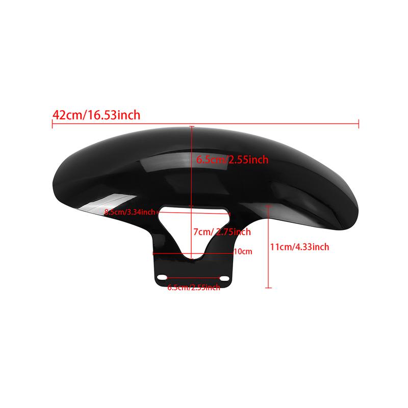 Motorcycle Black Front Fender Mudguard Cover Protector ABS For Harley Softail M8 Fatboy FLFBS FLFB 2018-2022