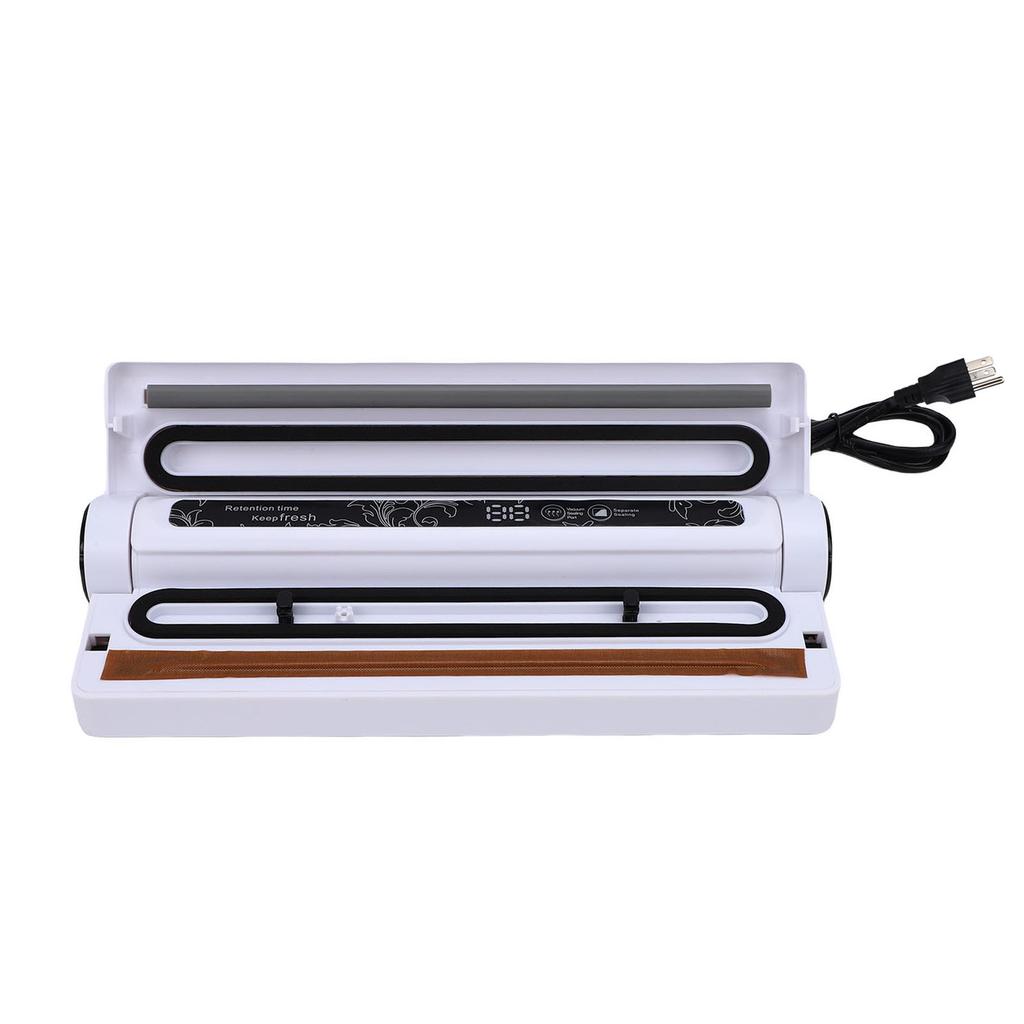Food Vacuum Machine Dry Wet Mode 60KPA Suction Compact Electric with 20 Bags for Kitchen