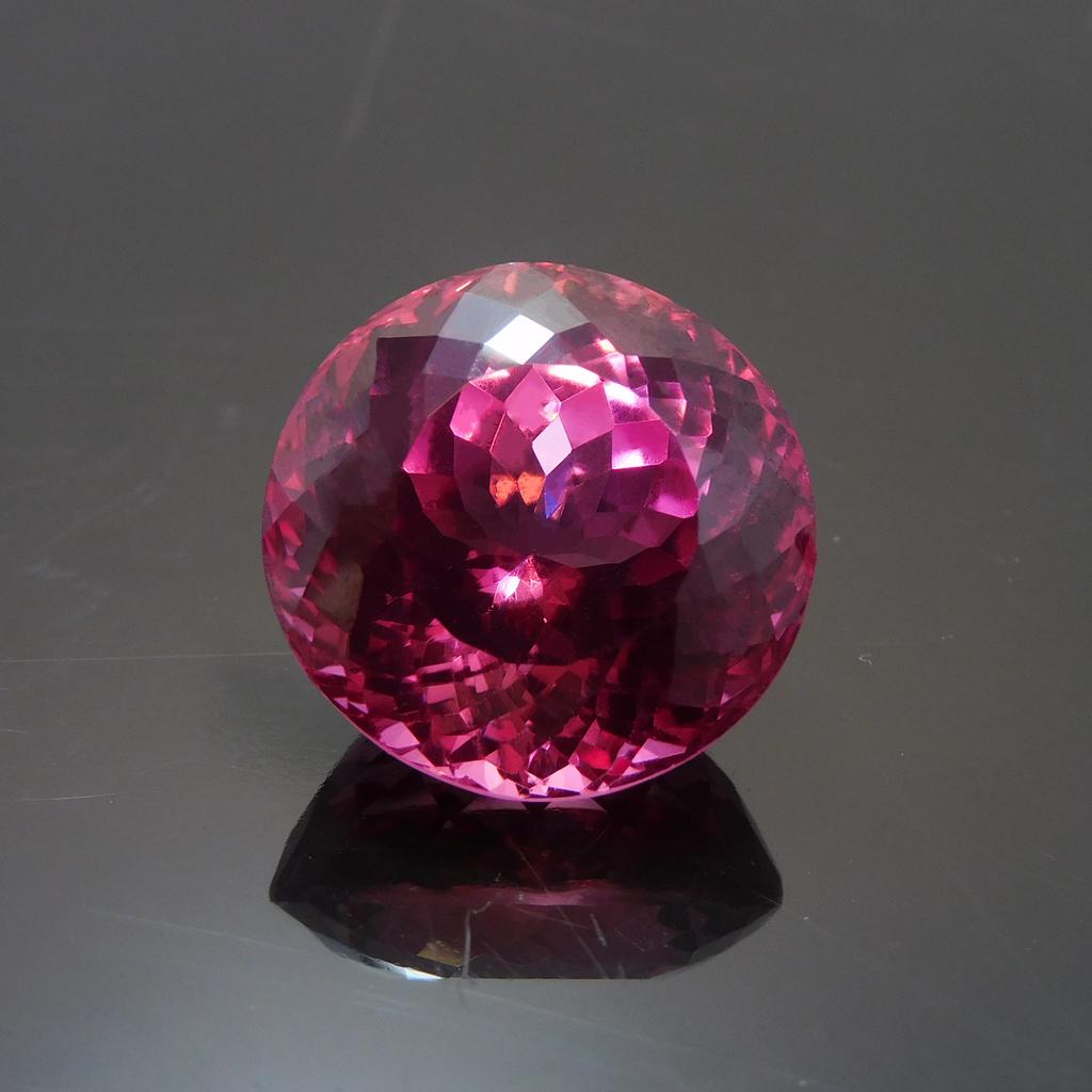 Natural Ruby Pink 26.15 Ct Loose Gemstone CERTIFIED Ring Size Round Cut