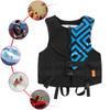 Kayaking Swimming Adult Safety Buoyancy Life Jacket Vest with Whistle(M)