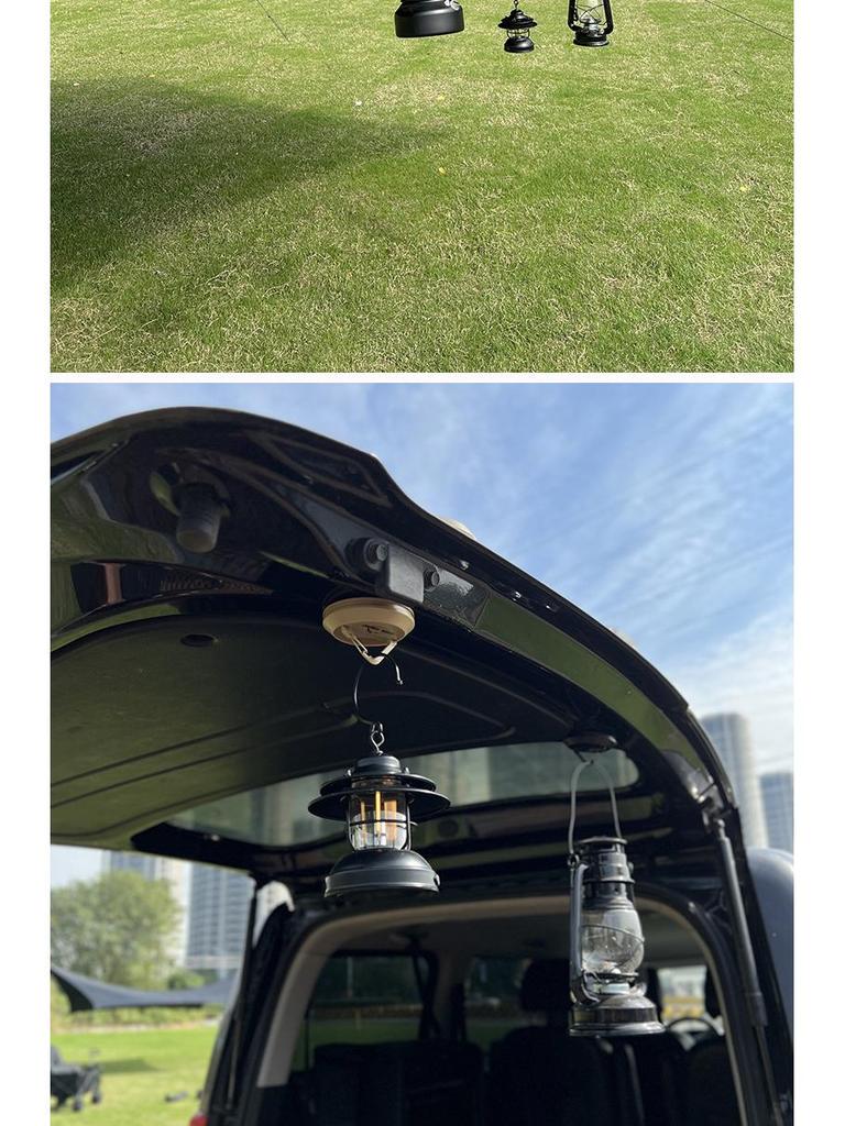 COOLCAMP Magnetic Suction Cup Hook for Tent Awning, Car Camping, Rope Fixing, and Light Hanging