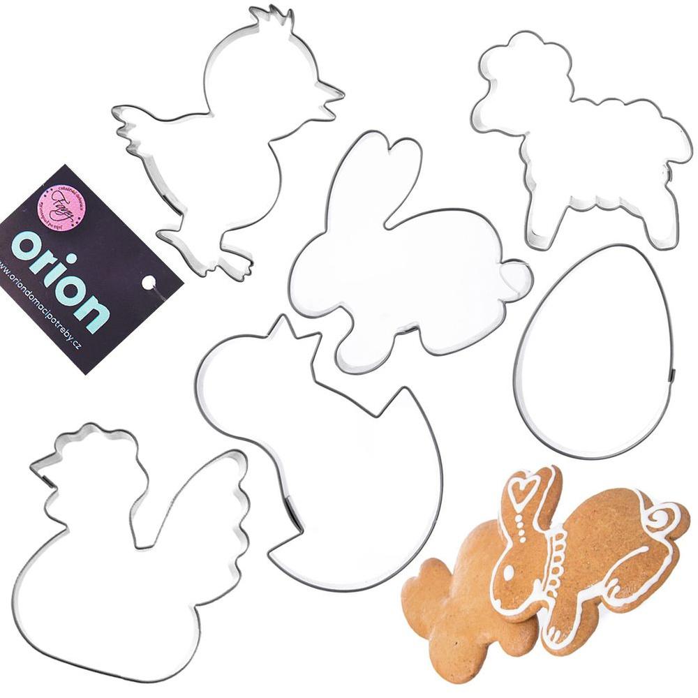 Steel Confectionery Cutter / Gingerbread Cookie Cutter Easter 6 Pcs.