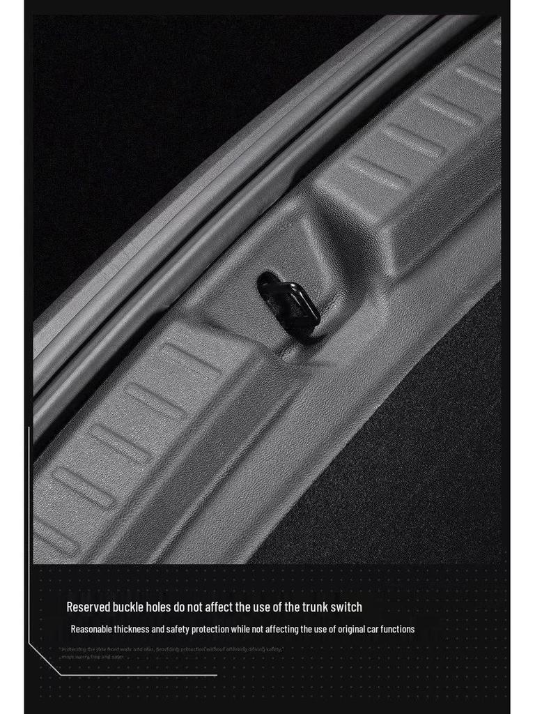 Compatible Tesla Model Y3 Facelift Rear Bumper Protector and Trunk Sill Decorative Strip