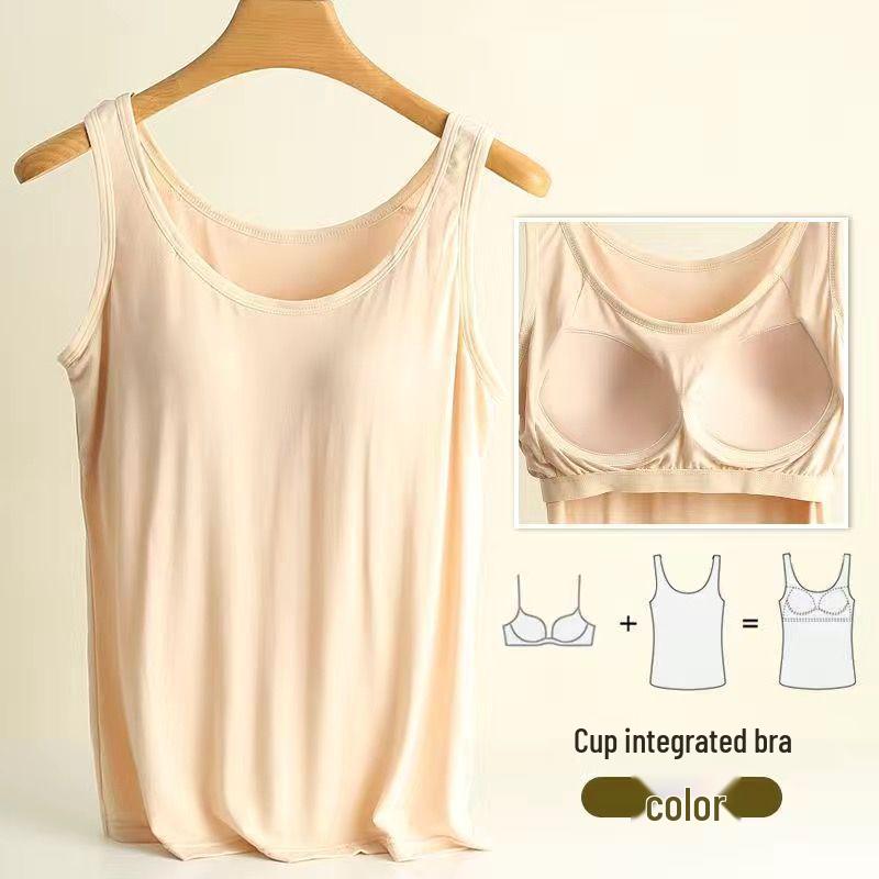 Padded Cup Plus Size Modal Slimming Camisole Tank Top - Breathable & Comfortable